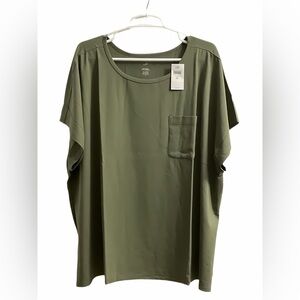 J.JILL One Pocket Short Sleeve Tee 4X